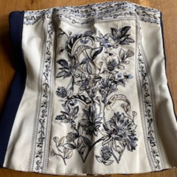 Strapless embroidered top - Picture 1 of 3